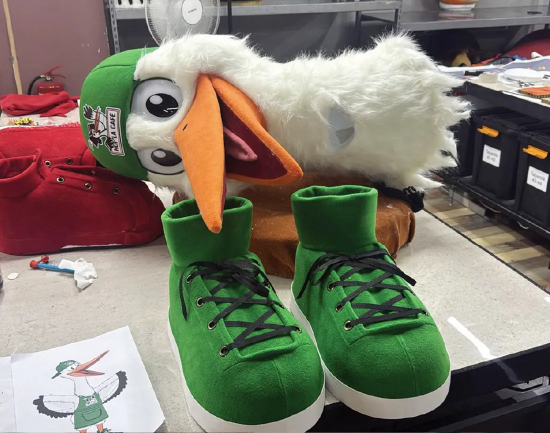 Bird mascot · Costume
