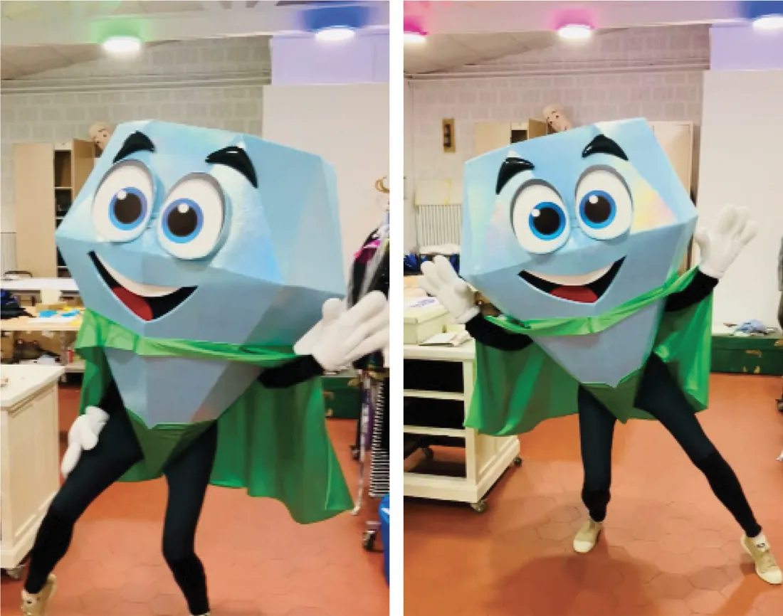 Diamond mascot · Costume