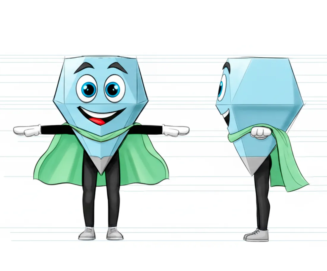 Diamond mascot · Design
