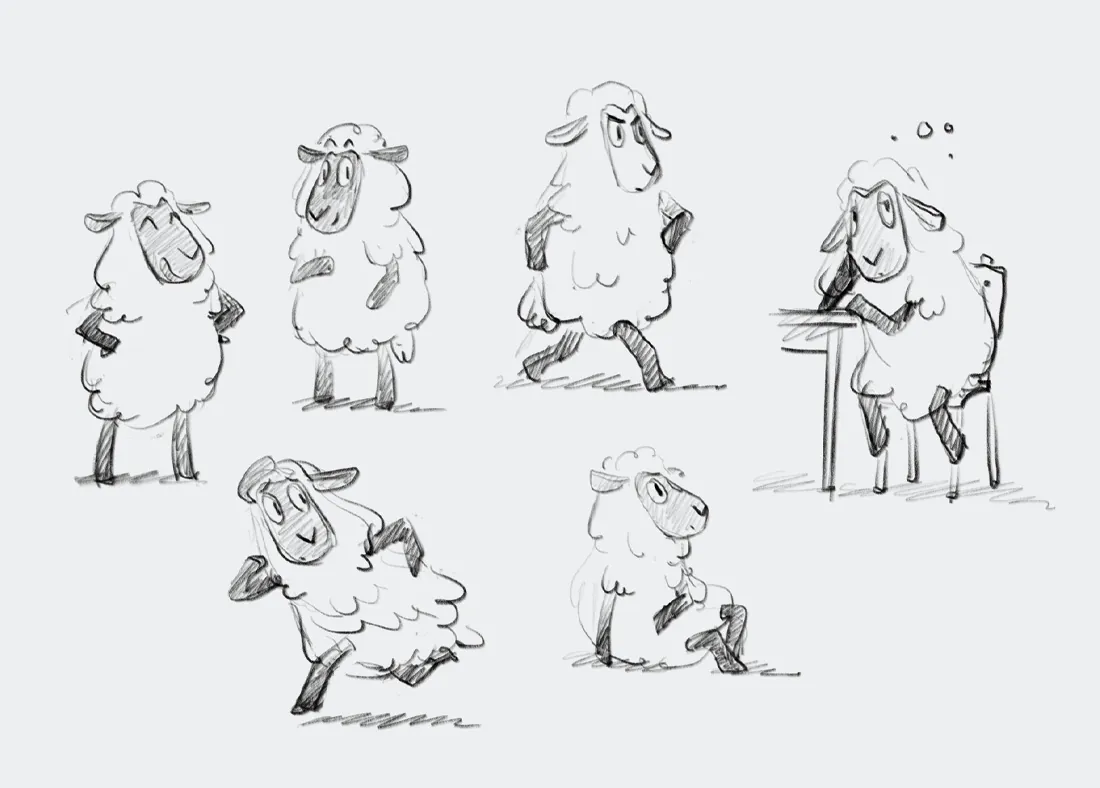 Sheep mascot · Research